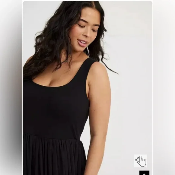 Torrid Textured Chiffon Floor Dress - Picture 5 of 11